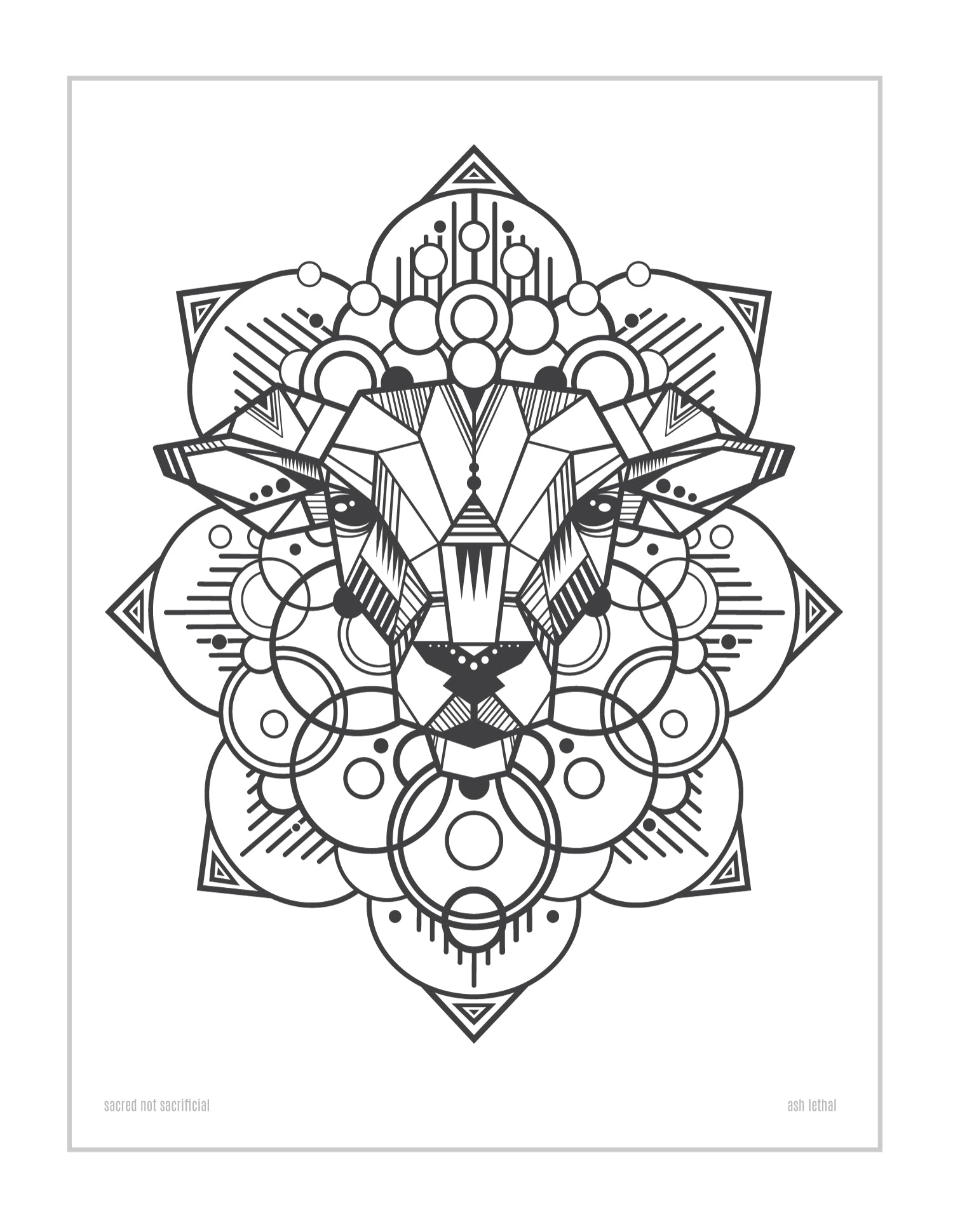 Digital Bundle of Art Stickers, Phone Wallpapers, & Printable Coloring Book Pages by Ash Lethal