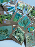 Handmade Art Magnets by Ash Lethal Pack of (3) Three