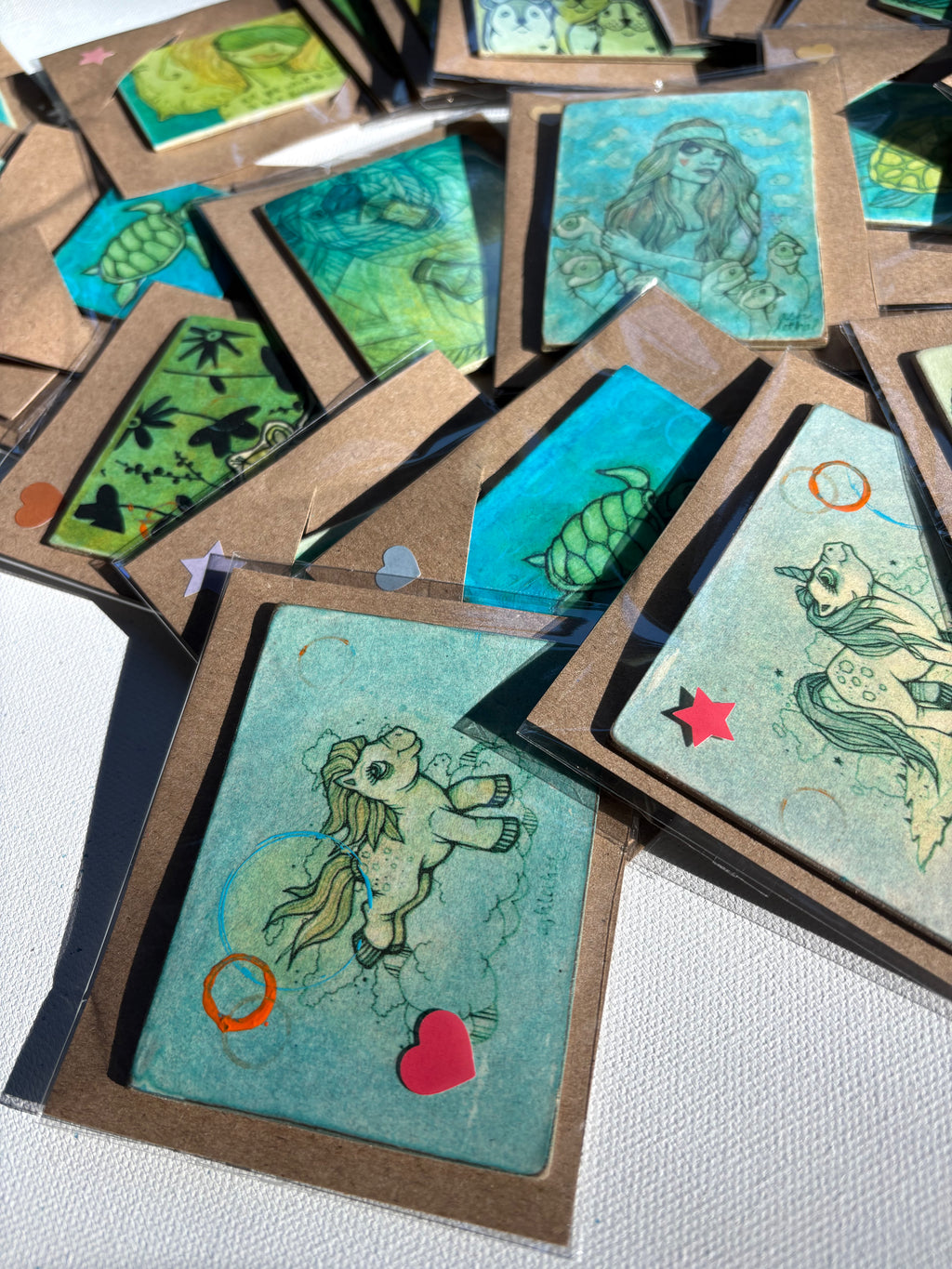 Handmade Art Magnets by Ash Lethal (Bundle of 3)