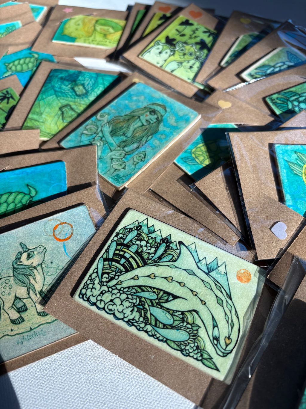 Handmade Art Magnets by Ash Lethal (Bundle of 3)