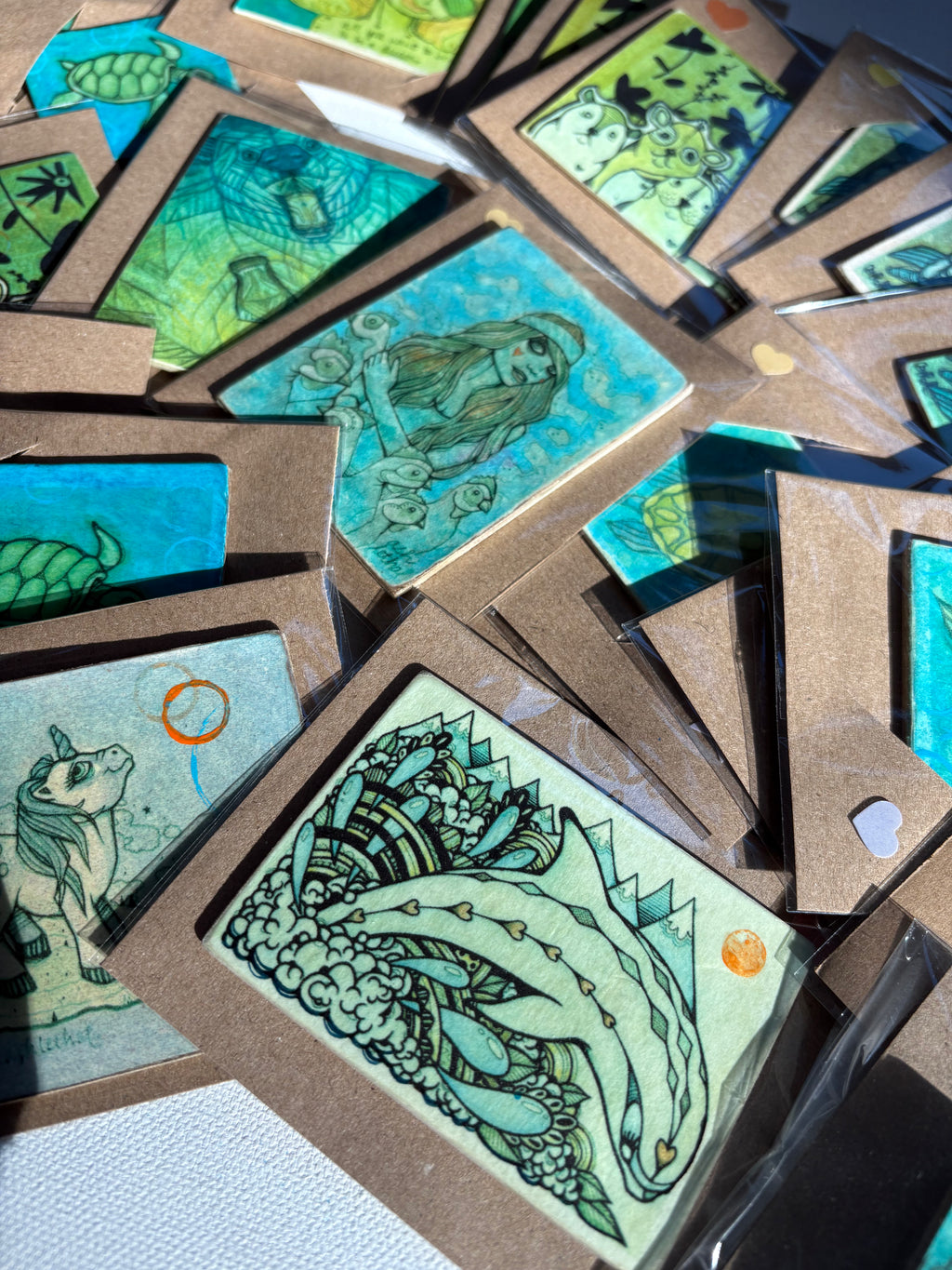 Handmade Art Magnets by Ash Lethal (Bundle of 3)