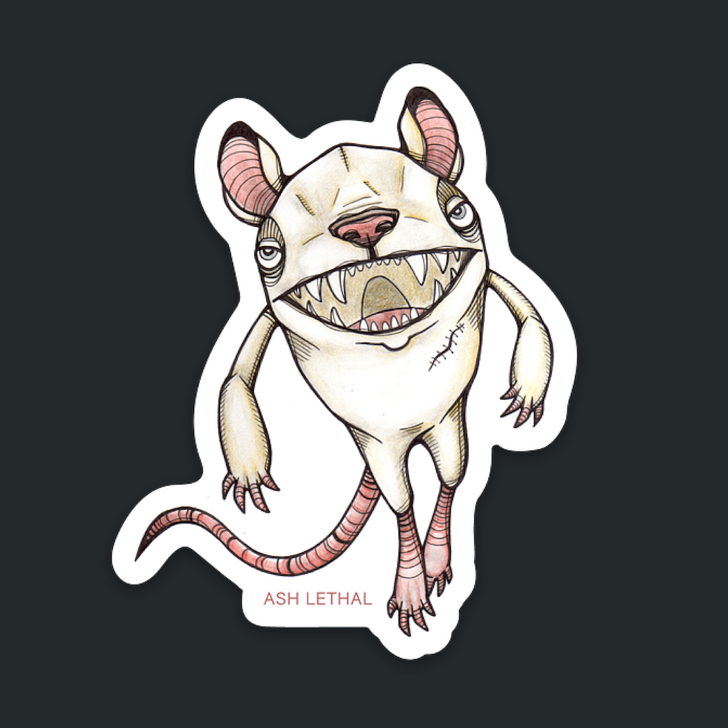 Digital Bundle of Art Stickers, Phone Wallpapers, & Printable Coloring Book Pages by Ash Lethal