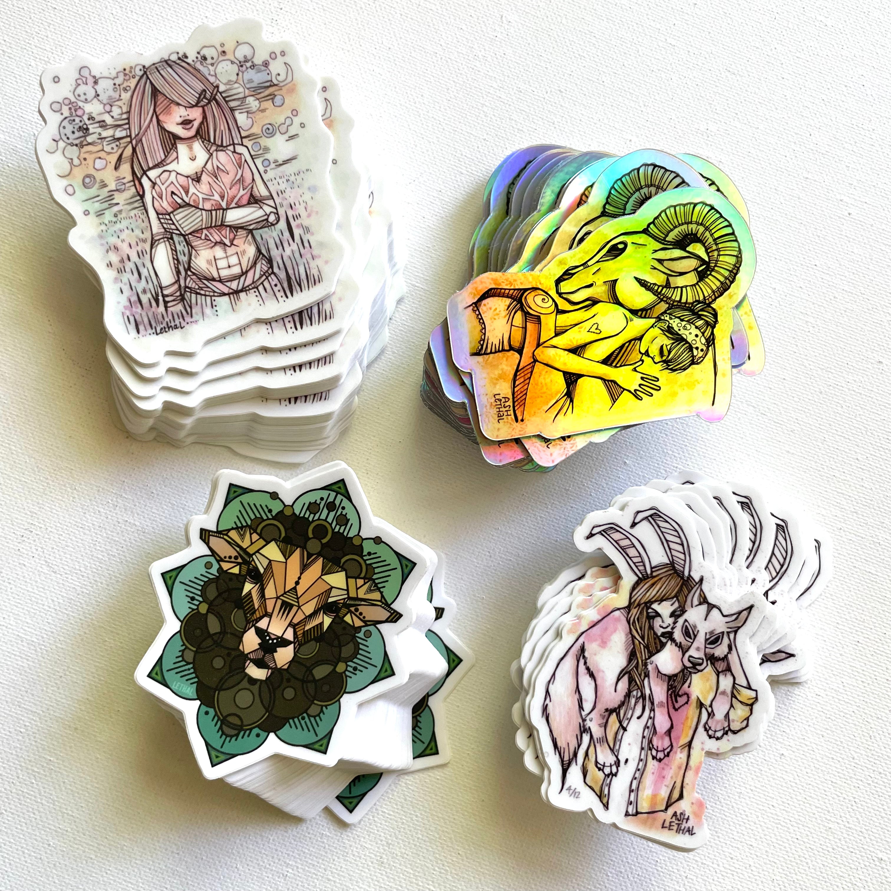 ash lethal stickers 