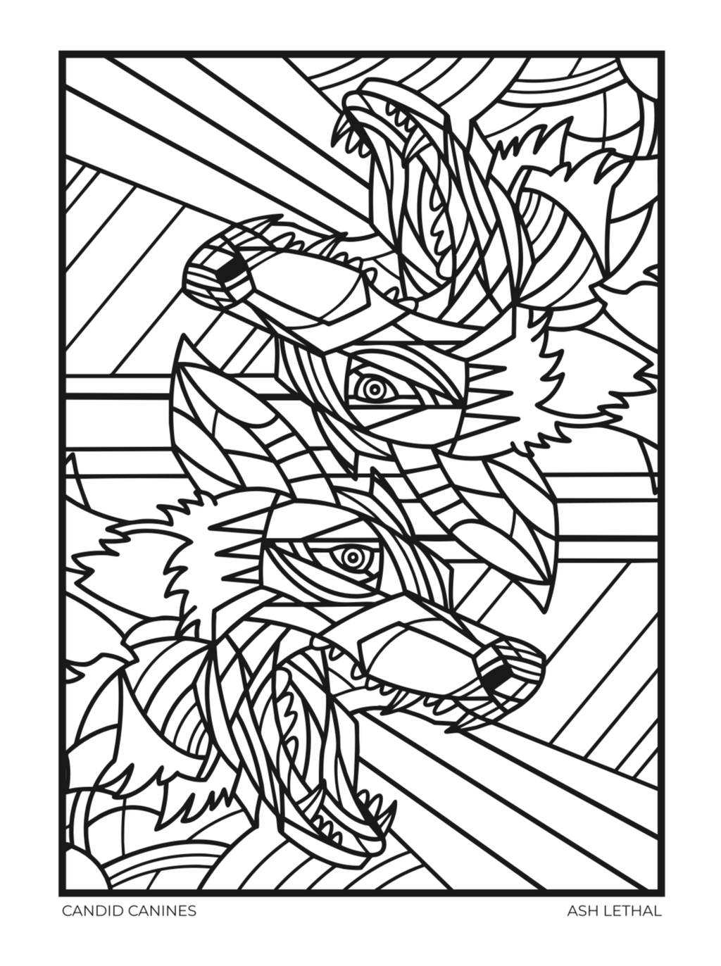 Digital Bundle of Art Stickers, Phone Wallpapers, & Printable Coloring Book Pages by Ash Lethal