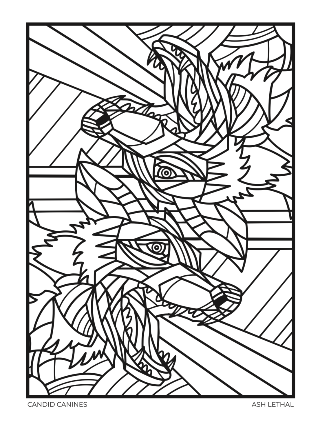 Digital Bundle of Art Stickers, Phone Wallpapers, & Printable Coloring Book Pages by Ash Lethal