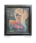 Dark Art Outer Space Pretty Feminine Art Painting Pop Art by Ash Lethal Girl Decor