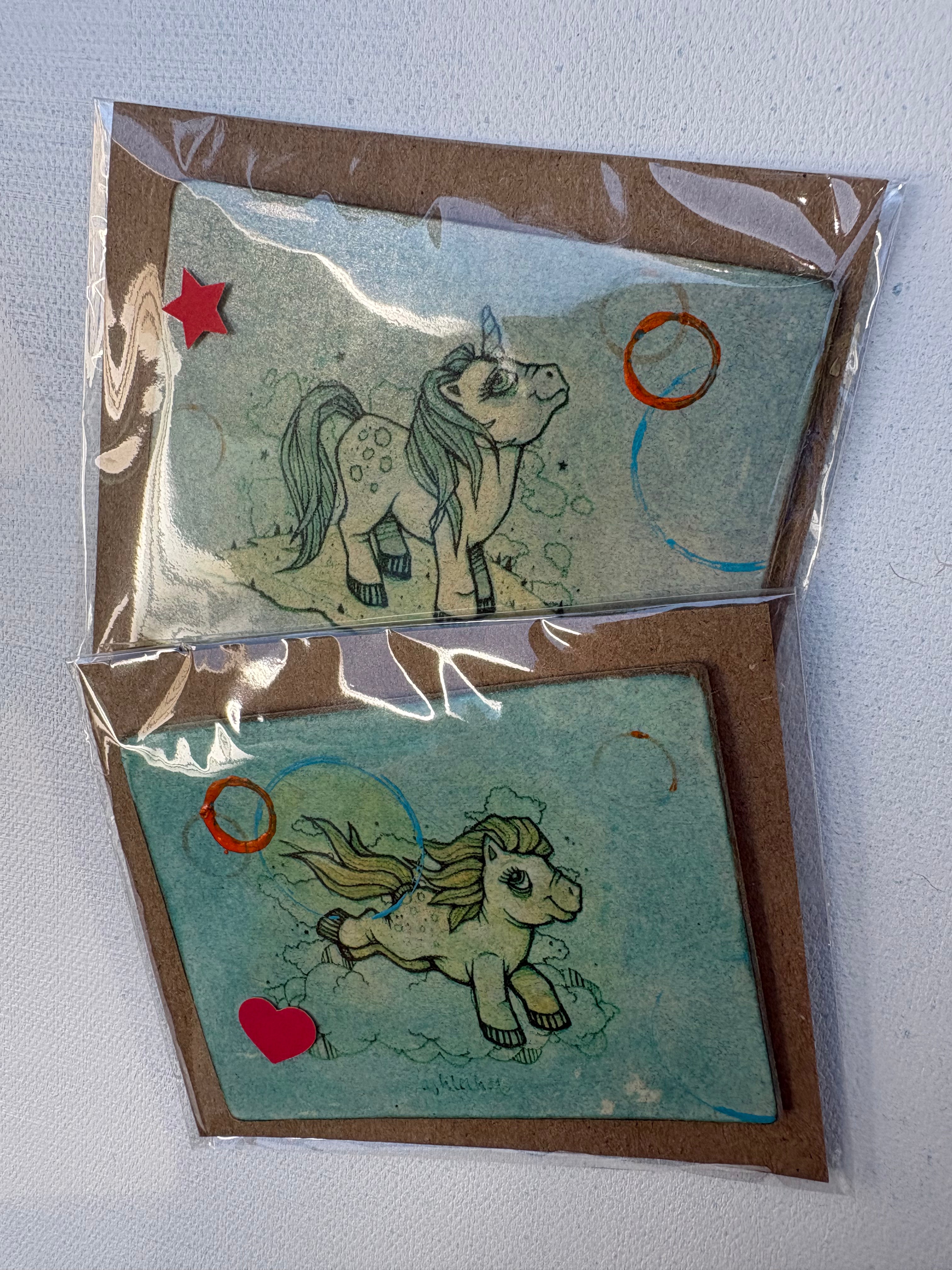 Handmade Art Magnets by Ash Lethal Pack of (3) Three