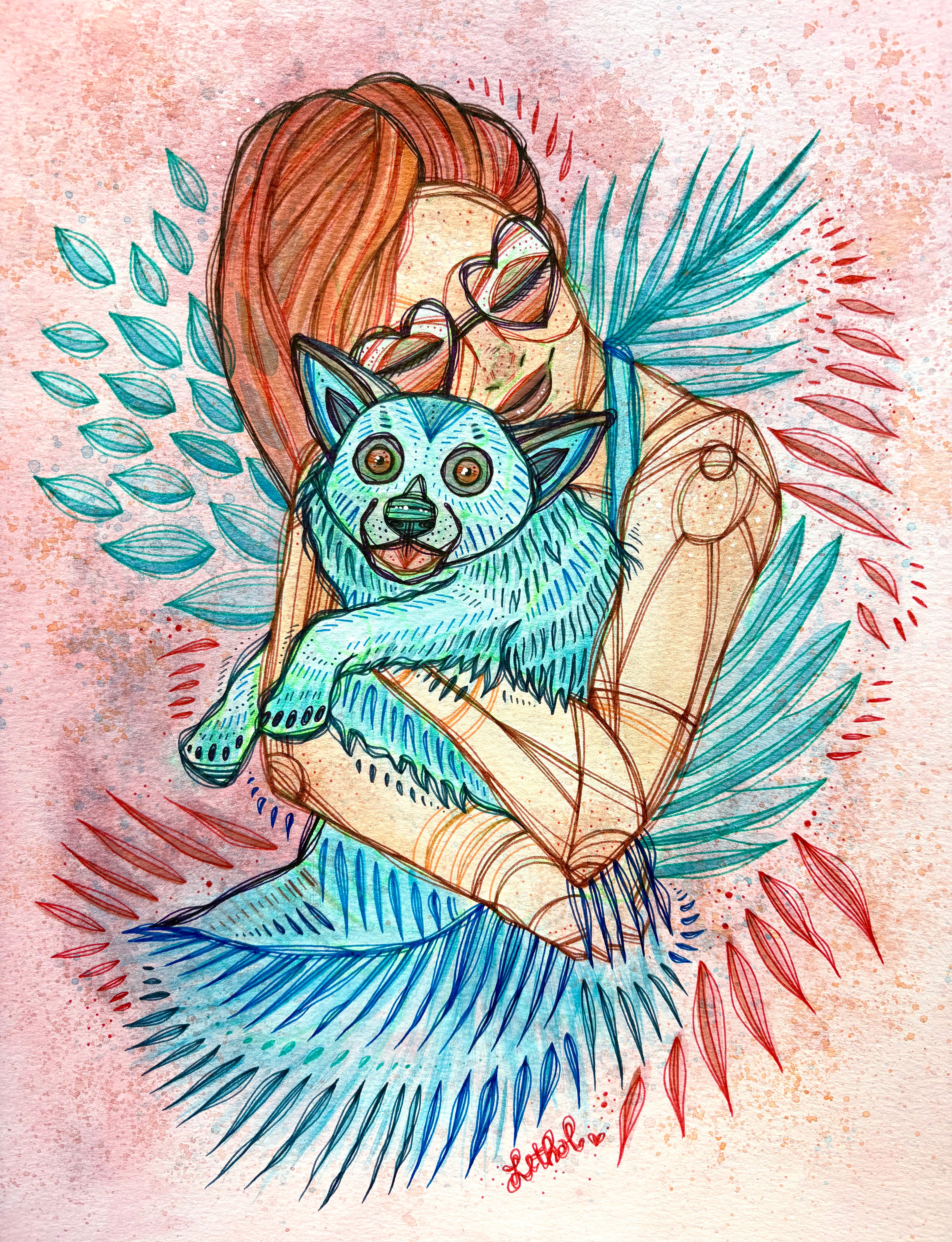 All Creatures 8x10 Print by Ash Lethal