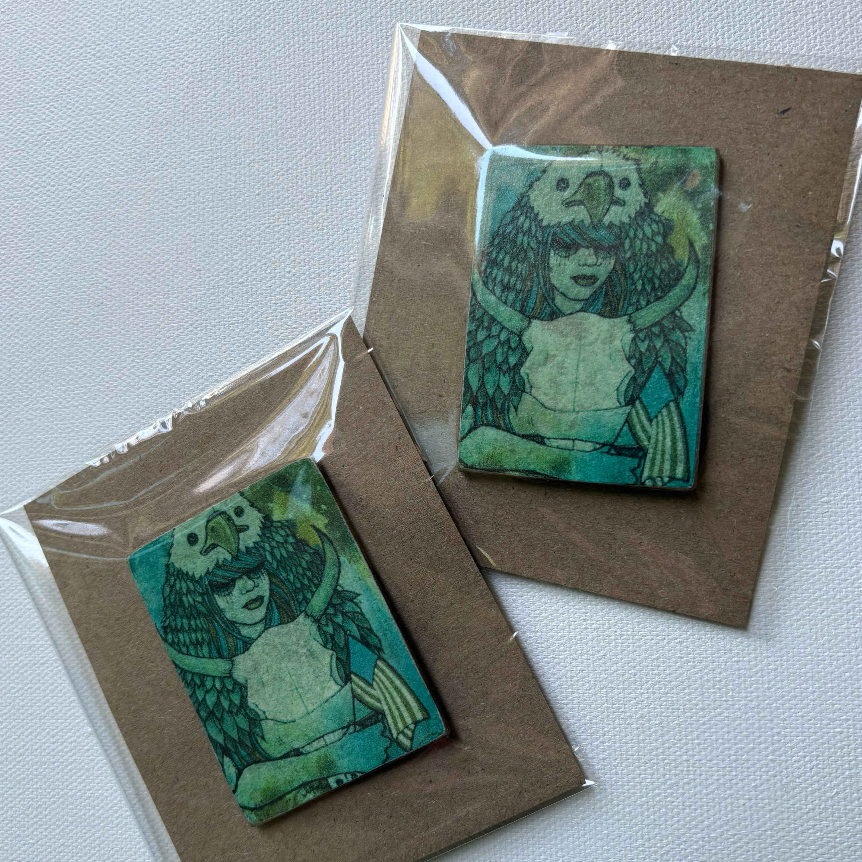 Handmade Individual Art Magnet by Ash Lethal Pack of (1) One