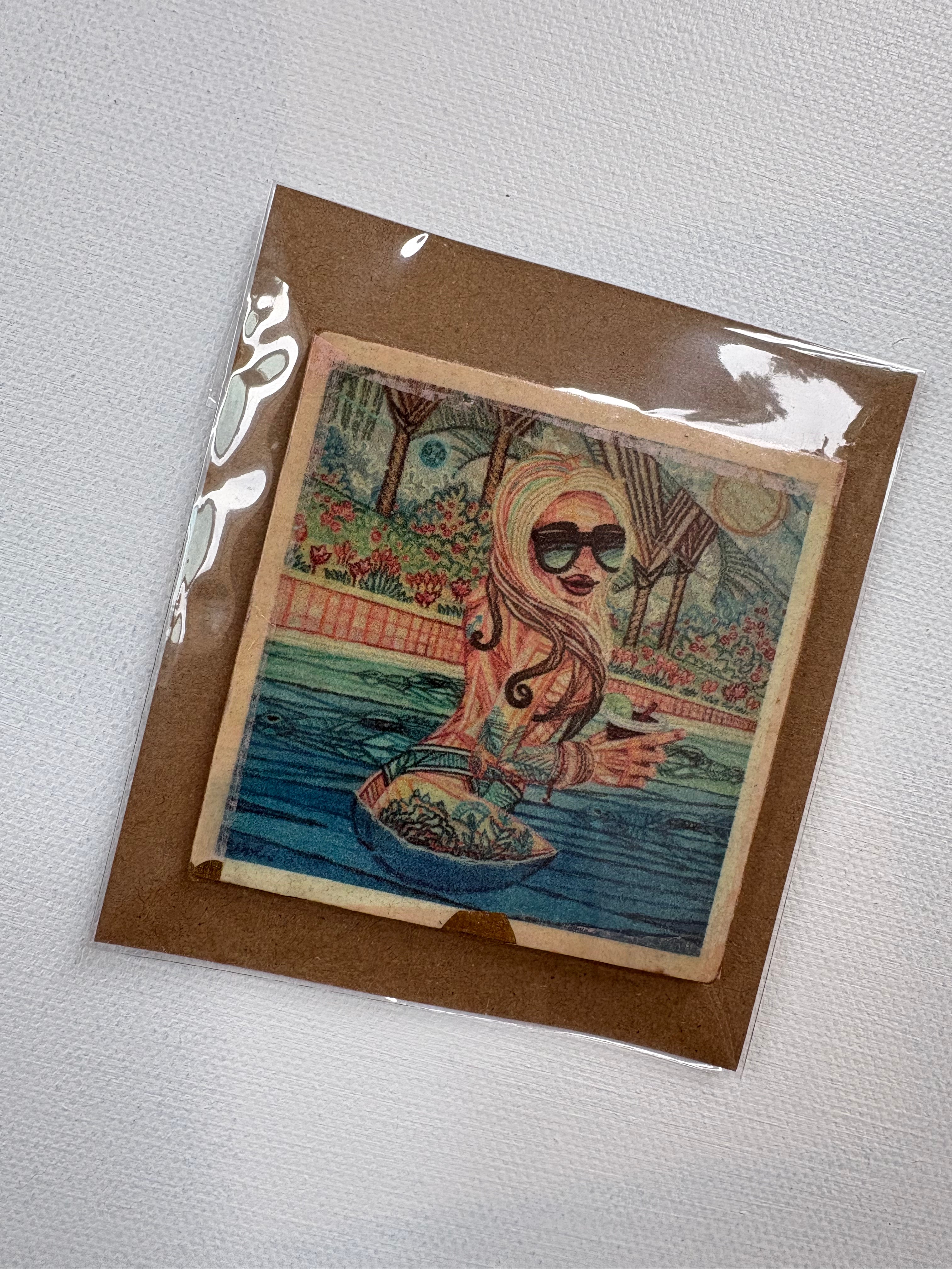 Handmade Individual Art Magnet by Ash Lethal Pack of (1) One