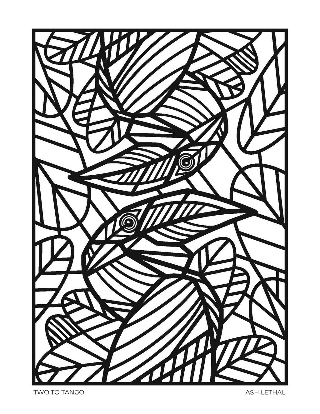 Digital Bundle of Art Stickers, Phone Wallpapers, & Printable Coloring Book Pages by Ash Lethal