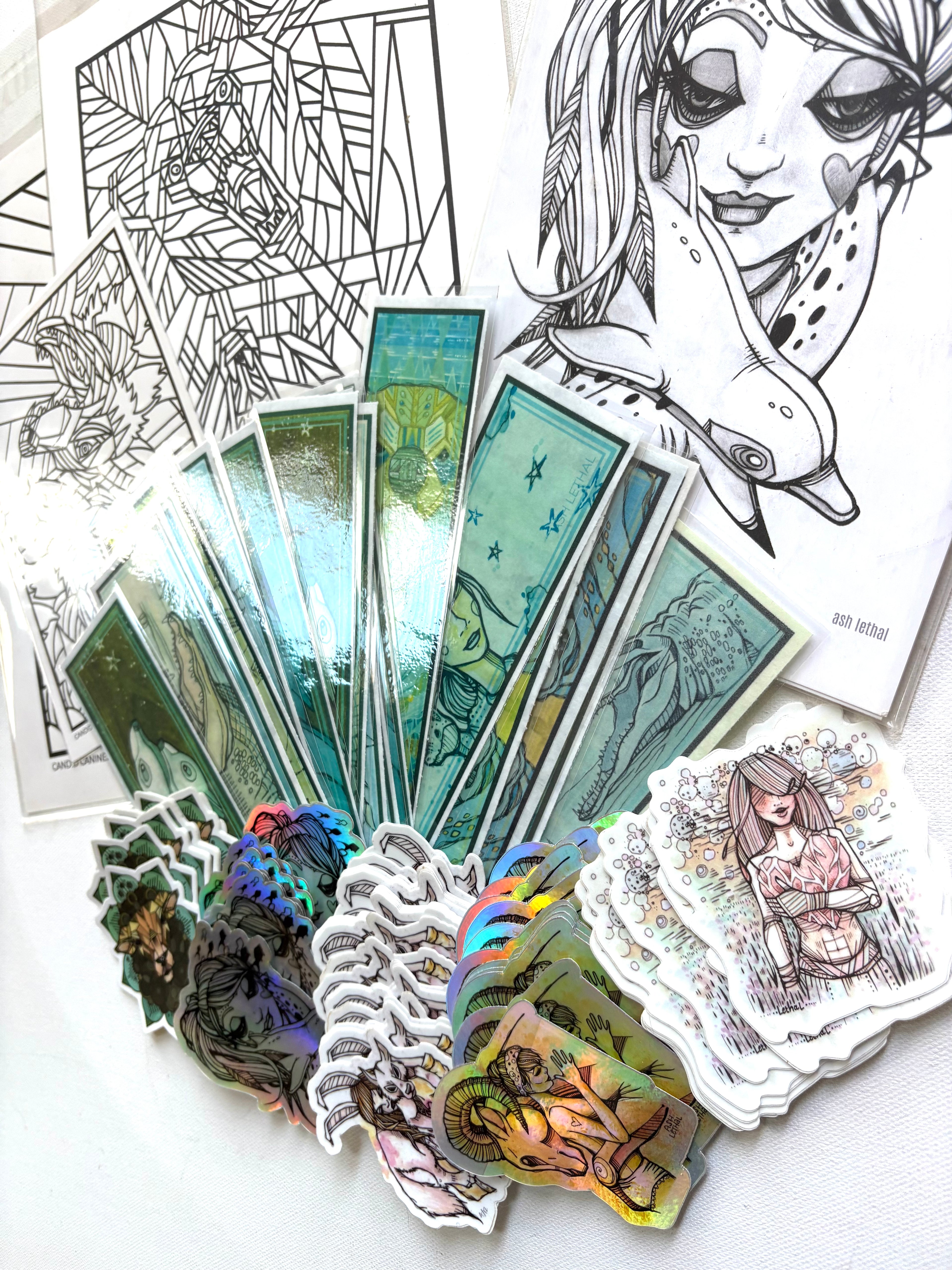 ash lethal art items for blind boxes