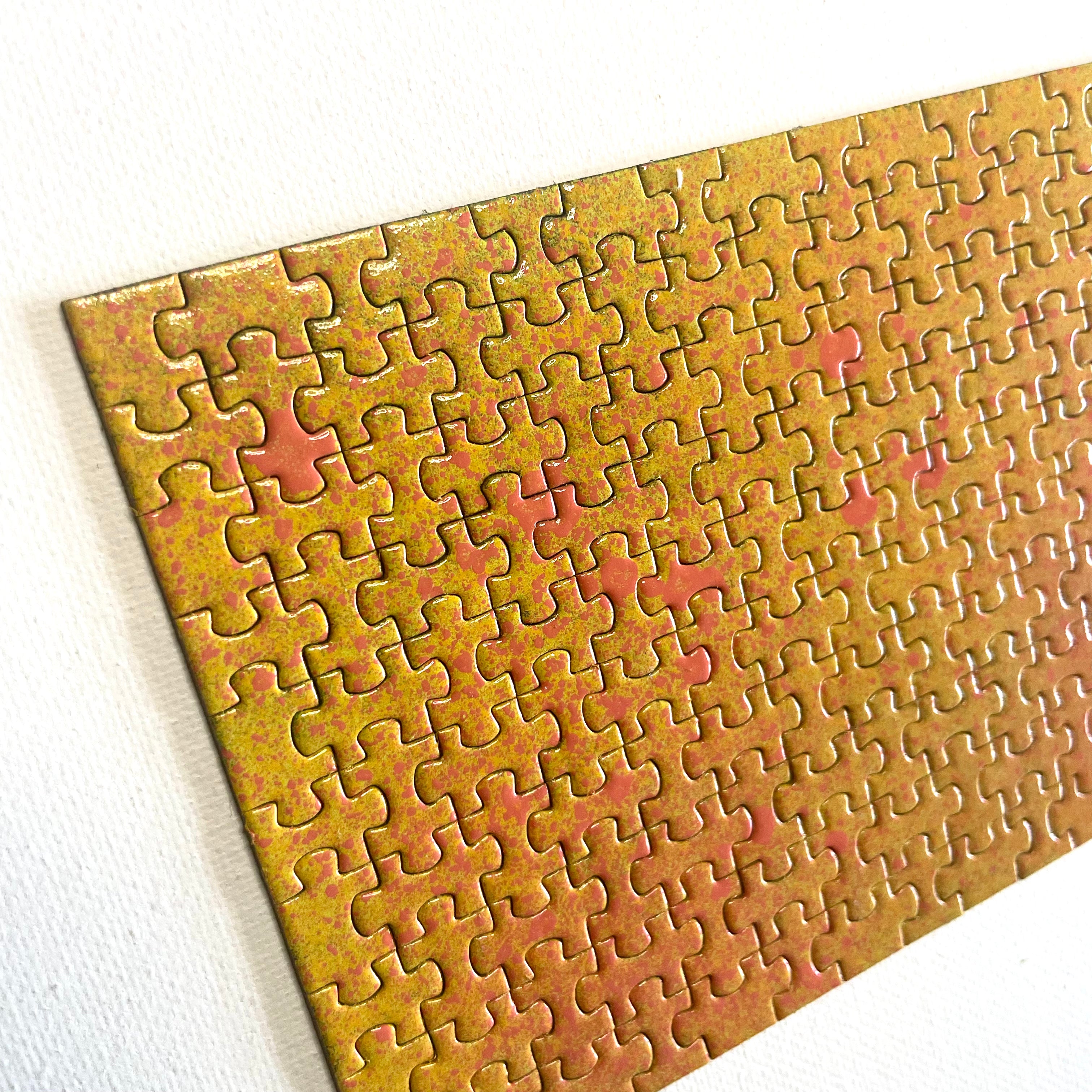 Jigsaw puzzle with a white background