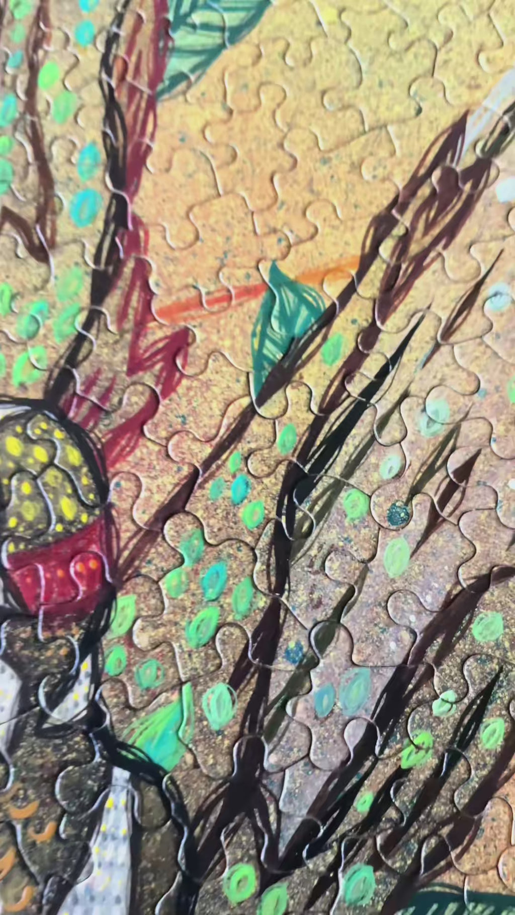 woodpeckers art puzzle by ash lethal