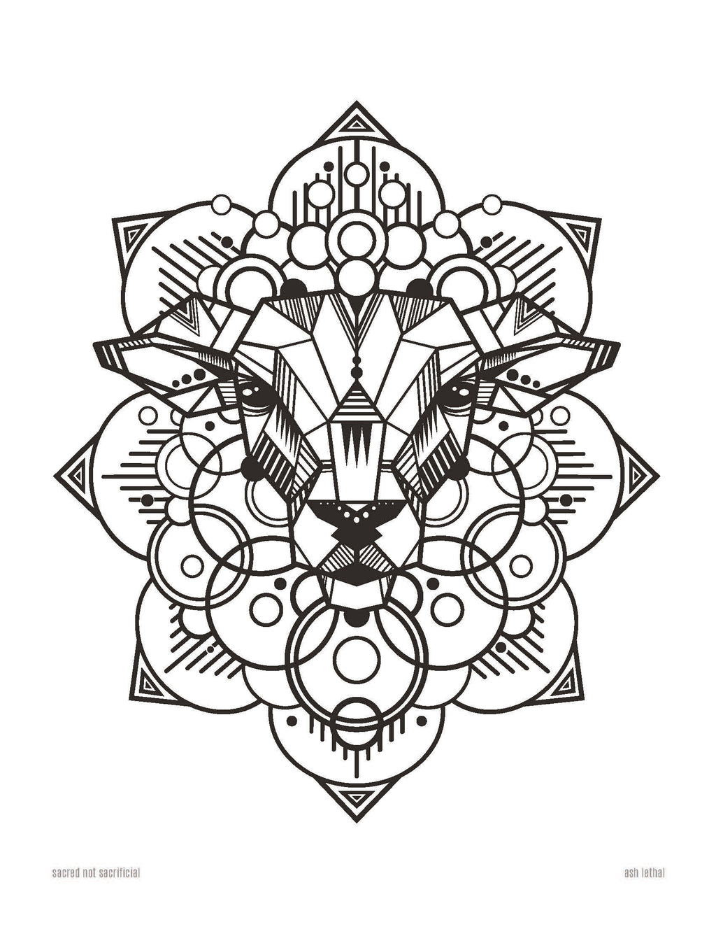 Digital Bundle of Art Stickers, Phone Wallpapers, & Printable Coloring Book Pages by Ash Lethal